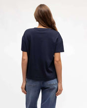 Load image into Gallery viewer, Easy Tuck Tee Navy Label Of Love