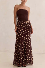 Load image into Gallery viewer, Tegan Polka Dot Dress Brown