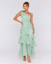 Load image into Gallery viewer, Bailee One Shoulder Maxi Dress Mint