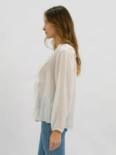 Load image into Gallery viewer, Claire Linen Blouse White | Worthier