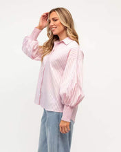 Load image into Gallery viewer, Harper Striped Shirt Pink | Label Of Love