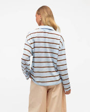 Load image into Gallery viewer, Romie Polo Blue Chocolate Stripe |Paper Heart