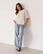 Load image into Gallery viewer, Winnie Relaxed Knit Top White | Label Of Love