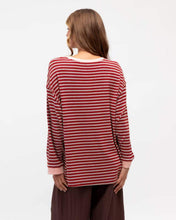 Load image into Gallery viewer, Tara Stripe Long Sleeve Tee Paper Heart