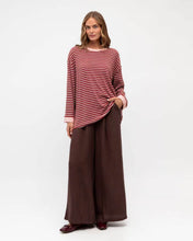 Load image into Gallery viewer, Tara Stripe Long Sleeve Tee Paper Heart