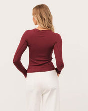 Load image into Gallery viewer, Sita Long Sleeve Tee Plum | Paper Heart