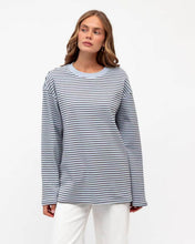 Load image into Gallery viewer, Maddie Cotton Long Sleeve Tee Blue | Paper Heart