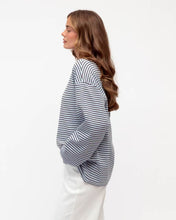 Load image into Gallery viewer, Maddie Cotton Long Sleeve Tee Blue | Paper Heart