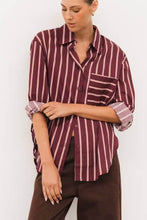 Load image into Gallery viewer, Leona Cotton Shirt Merlot