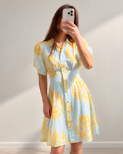 Load image into Gallery viewer, Xander Mini Dress Lemon Sky