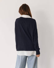 Load image into Gallery viewer, Layered Knit Jumper Navy | Label Of Love