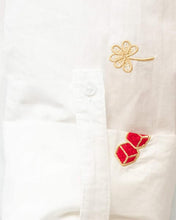 Load image into Gallery viewer, Fable Embroidered Cotton Shirt White