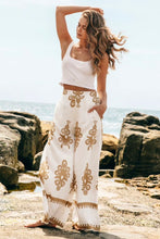 Load image into Gallery viewer, Leyton Pants Camel Abstract