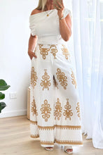 Load image into Gallery viewer, Leyton Pants Camel Abstract