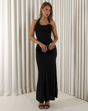 Load image into Gallery viewer, Vera Halter Maxi Dress Black
