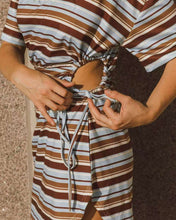Load image into Gallery viewer, Olivia Stripe Mini Dress Paper Heart