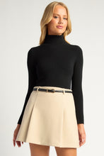 Load image into Gallery viewer, Nica Ribbed Knit Skivvy Sweater Black