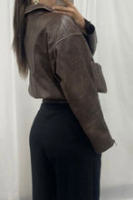 Load image into Gallery viewer, Zoe Faux Leather Vintage Brown