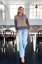 Load image into Gallery viewer, Freya Colour Block Knit Jumper Brown