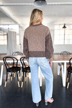Load image into Gallery viewer, Freya Colour Block Knit Jumper Brown