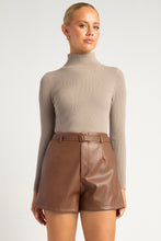 Load image into Gallery viewer, Nica Ribbed Knit Skivvy Sweater Mushroom