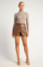 Load image into Gallery viewer, Nica Ribbed Knit Skivvy Sweater Mushroom