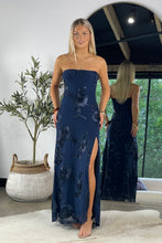 Load image into Gallery viewer, Alessia Embroidered Maxi Dress Navy