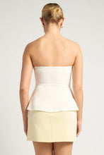 Load image into Gallery viewer, Turino Strapless Top White