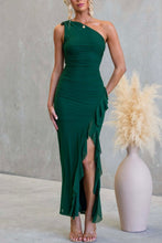 Load image into Gallery viewer, Julita One Shoulder Maxi Dress Green