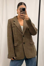 Load image into Gallery viewer, Bibiana Blazer Brown Plaid