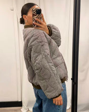 Load image into Gallery viewer, Jordyn Gingham Bomber Jacket Brown