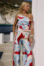 Load image into Gallery viewer, Amoree One Shoulder Tie Top - Amoree Red