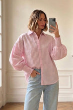 Load image into Gallery viewer, Harper Striped Shirt Pink | Label Of Love