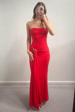 Load image into Gallery viewer, Kleo Maxi Dress Red