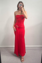 Load image into Gallery viewer, Kleo Maxi Dress Red