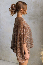 Load image into Gallery viewer, Pippa Top Mocha Sequins