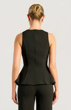 Load image into Gallery viewer, Torrin Peplum Top Black