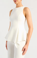 Load image into Gallery viewer, Torrin Peplum Top White