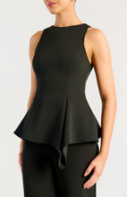 Load image into Gallery viewer, Torrin Peplum Top Black
