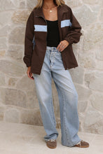 Load image into Gallery viewer, Ariella Windbreaker Jacket Choc Blue | By Frankie