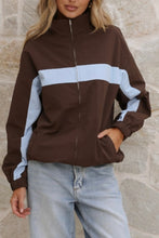 Load image into Gallery viewer, Ariella Windbreaker Jacket Choc Blue | By Frankie