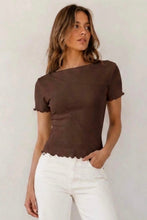 Load image into Gallery viewer, Sita Short Sleeve Tee Choc | Paper Heart