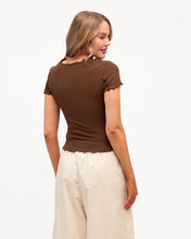Load image into Gallery viewer, Sita Short Sleeve Tee Choc | Paper Heart