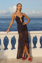 Load image into Gallery viewer, Kiata Maxi Dress Black Polka | Runway The Label