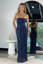 Load image into Gallery viewer, Bala Sequins Maxi Dress Navy