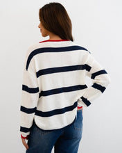 Load image into Gallery viewer, French Stripe Knit Jumper White