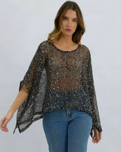 Load image into Gallery viewer, Pippa Top Black Sequins