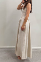 Load image into Gallery viewer, Elias Cotton Maxi Dress Beige