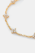 Load image into Gallery viewer, Dainty Clover Embellished 18K Gold Plated Bracelet