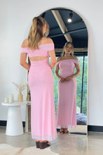 Load image into Gallery viewer, Jamil Off Shoulder Maxi Dress Pink